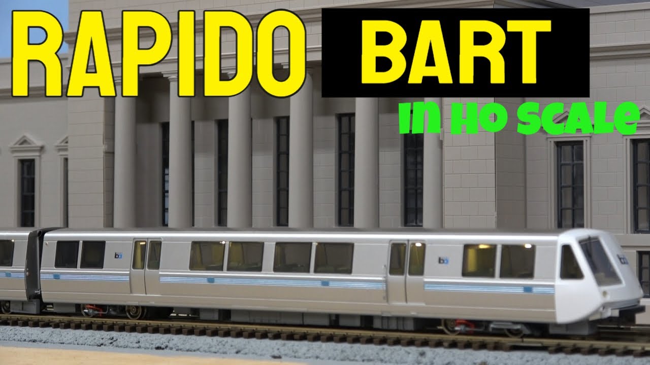 Rapido BART (Bay Area Rapid Transit) Commuter Train in HO Scale with TCS WOWSound!