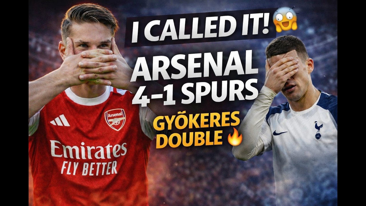Arsenal 4-1 Spurs 😱 Gyökeres Double | Arsenal Title Charge ON [CALLED IT]