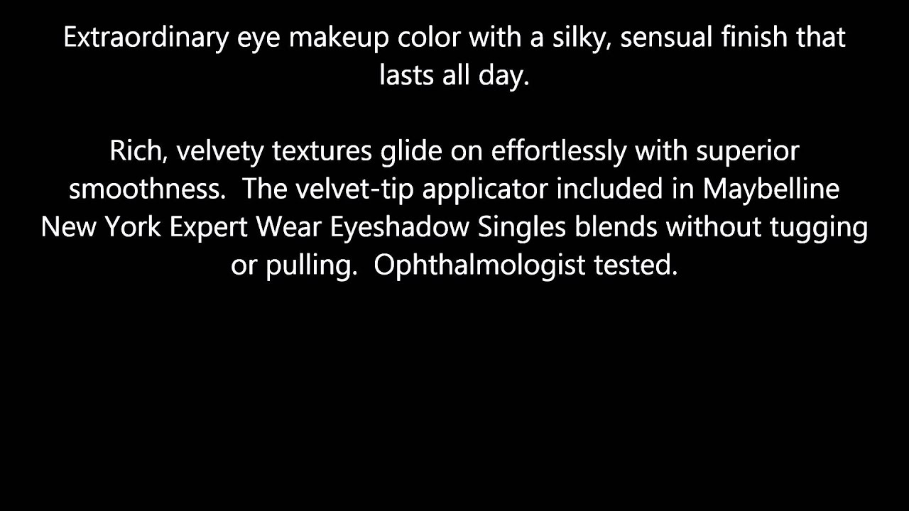 Maybelline Expert Wear Eyeshadow Single, Seashell