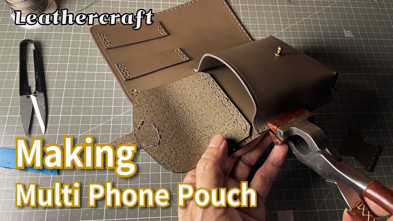 Leathercraft for Beginners – Easy DIY Belt Phone Pouch Pattern Tutorial