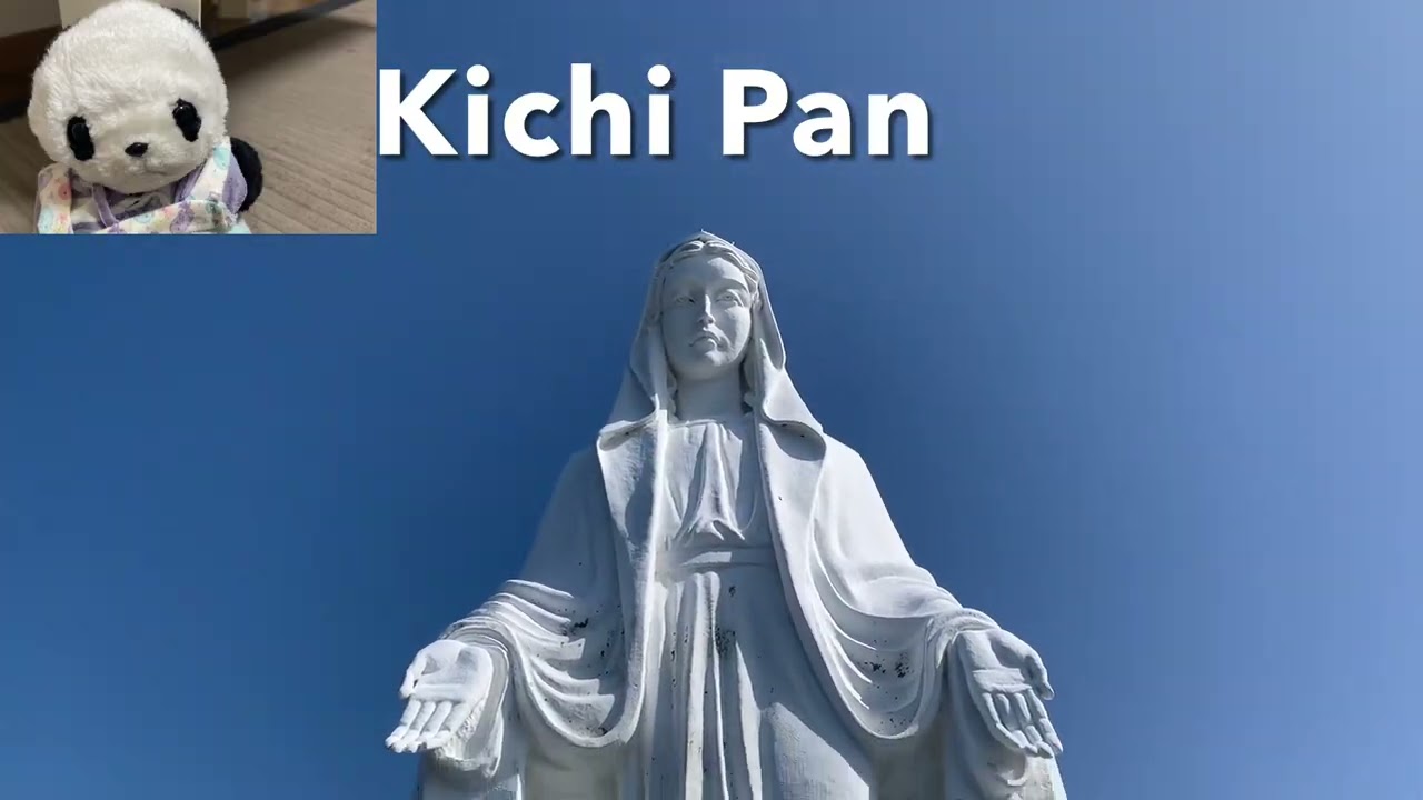 神ノ島のシンボル　岬のマリア像