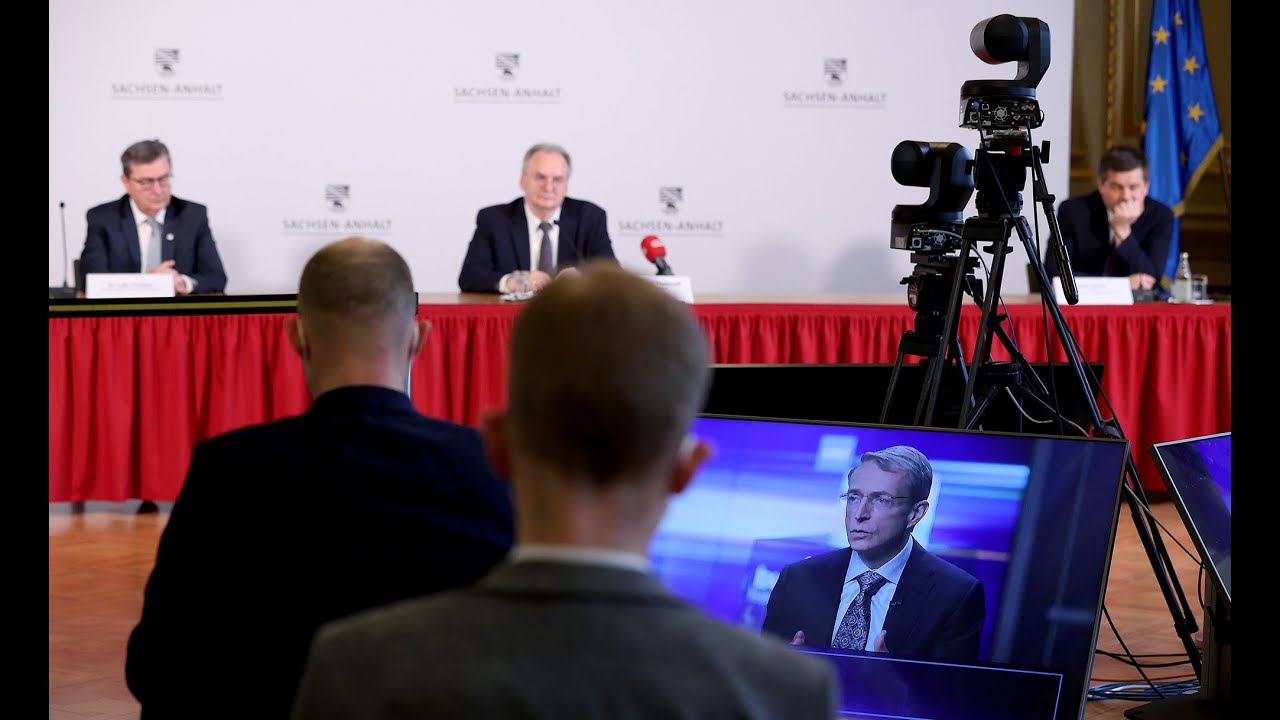 Landespressekonferenz vom 15.03.2022 zur Ansiedlung Intels in Sachsen-Anhalt