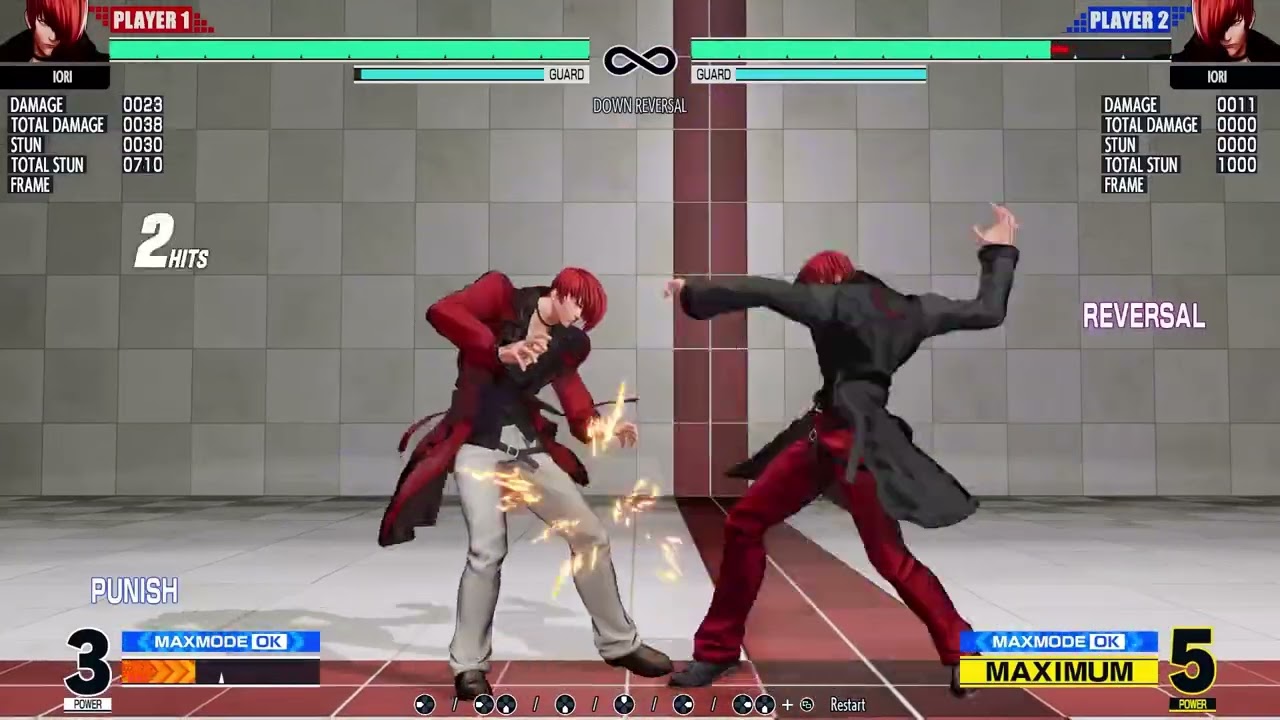 Iori 4f safejump after rekka A, Patch 2.50 #kofxv_iori #kofxv