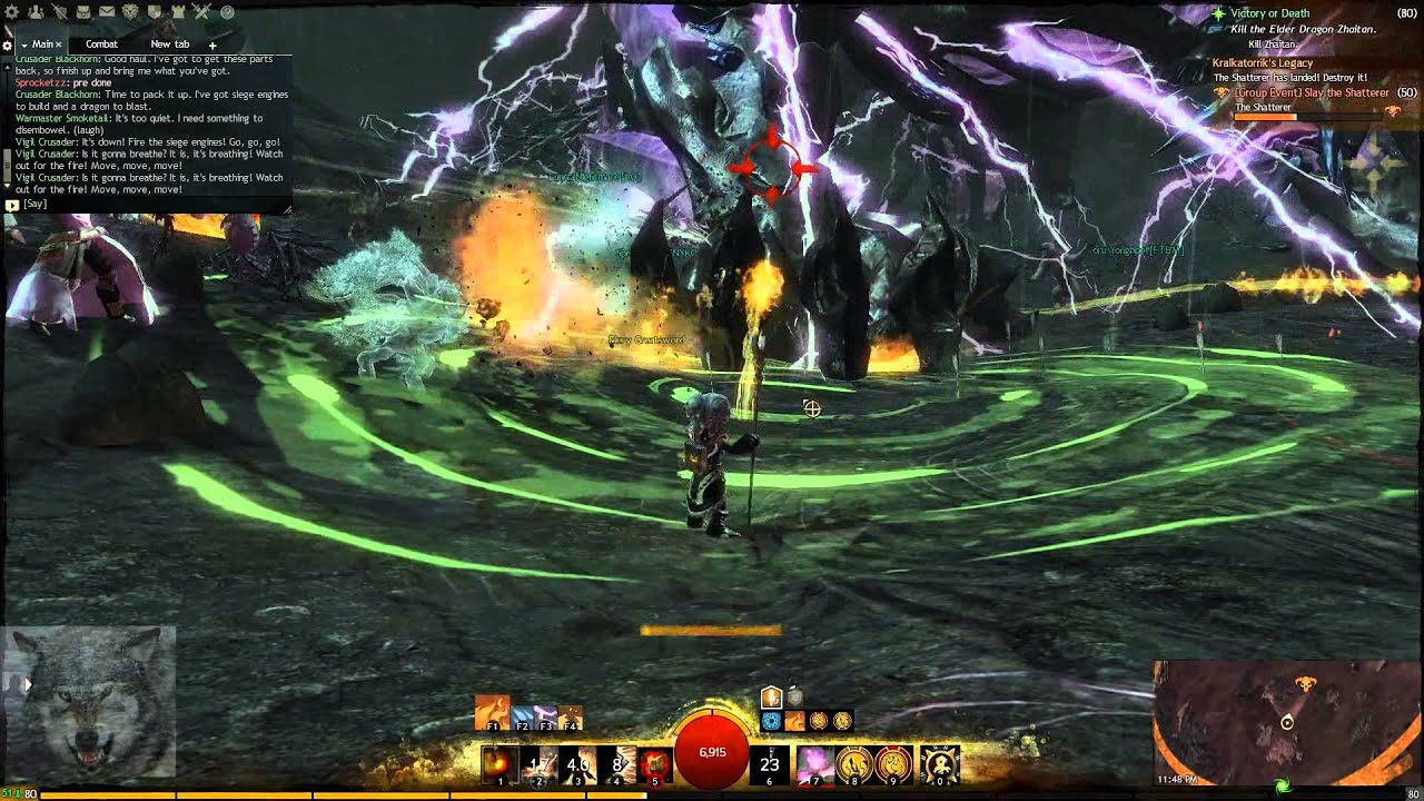 Staindskin plays Guild Wars 2 - The Shatterer Boss Fight HD