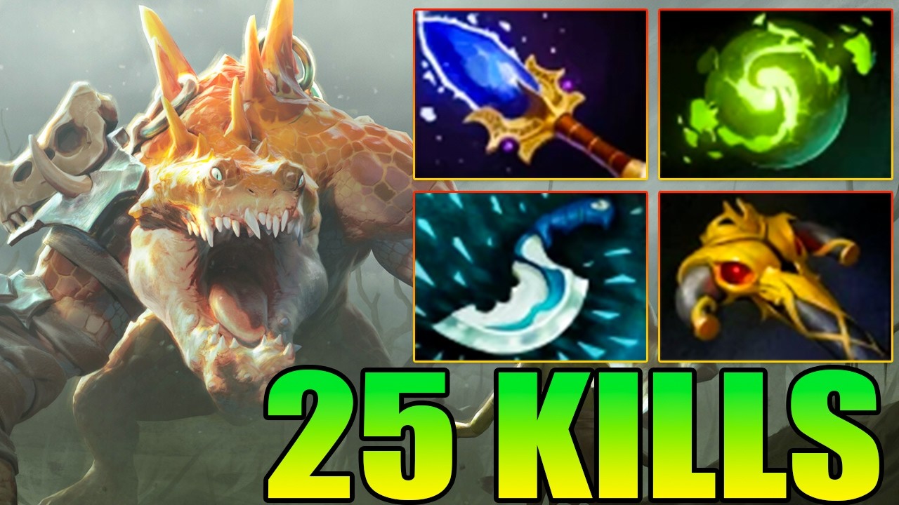 25 Kills Primal Beast No Death !! Primal Beast Dota 2 Mid Lane Carry Meta 7.41 Gameplay Guide Build