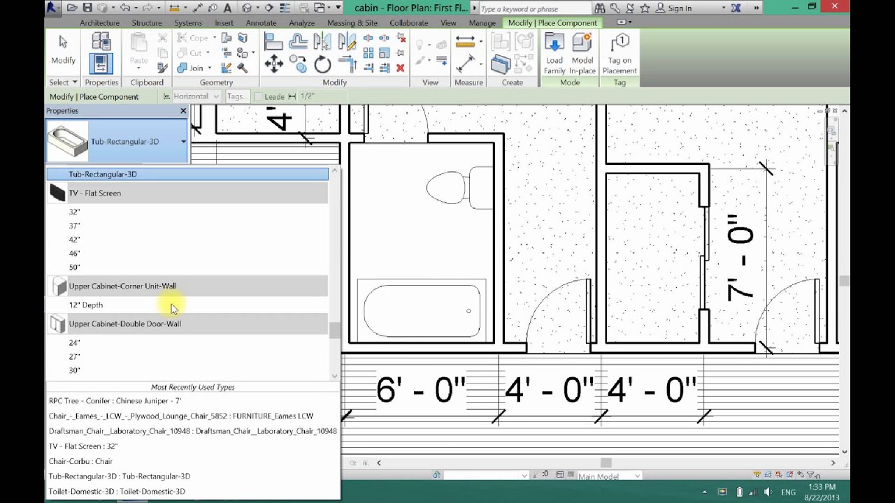 How to Create a Bathroom in Revit Architecture