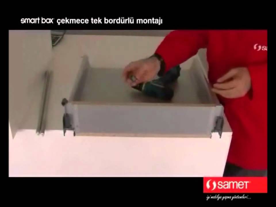 Samet smart box frenli yanaklı çekmece rayı montajı nasıl montaj yapılır? (www.hirdavatfirsati.com)