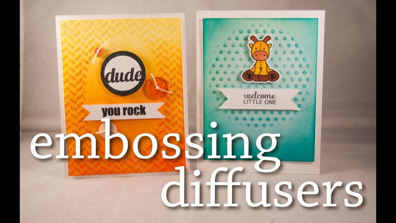 Embossing Diffusers How To + Distress Ink Blending