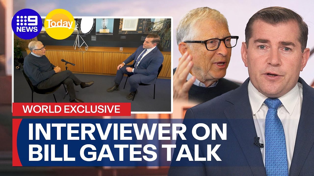 Bill Gates speaks about links to Jeffrey Epstein during exclusive Nine interview | 9 News Australia