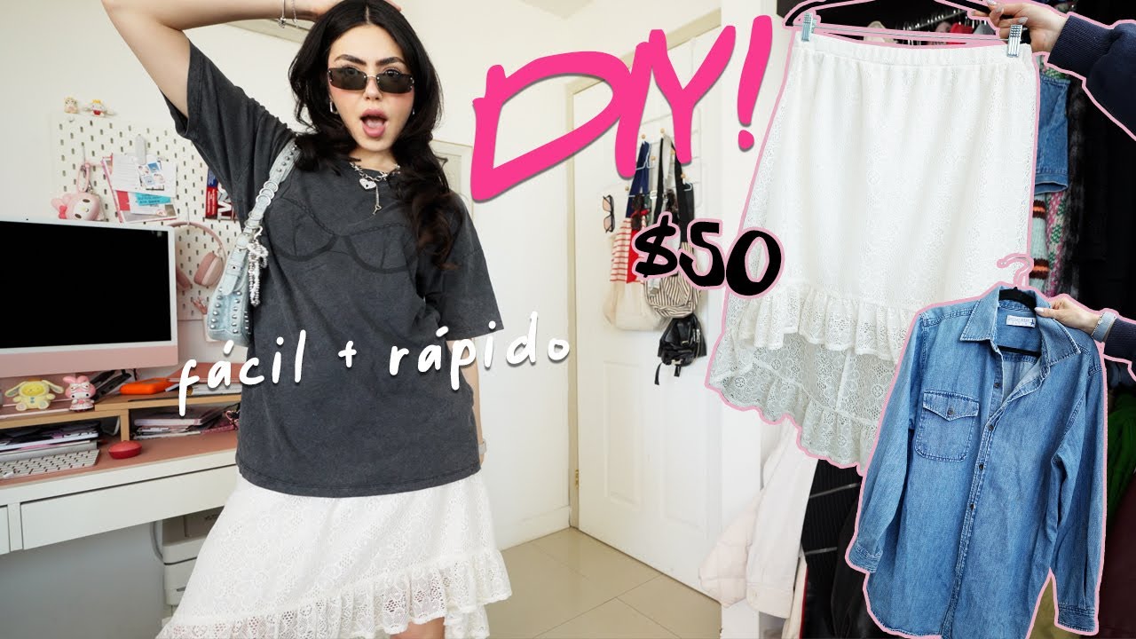 MODIFICANDO ROPA DEL TIANGUIS! diy f&aacute;cil y r&aacute;pido
