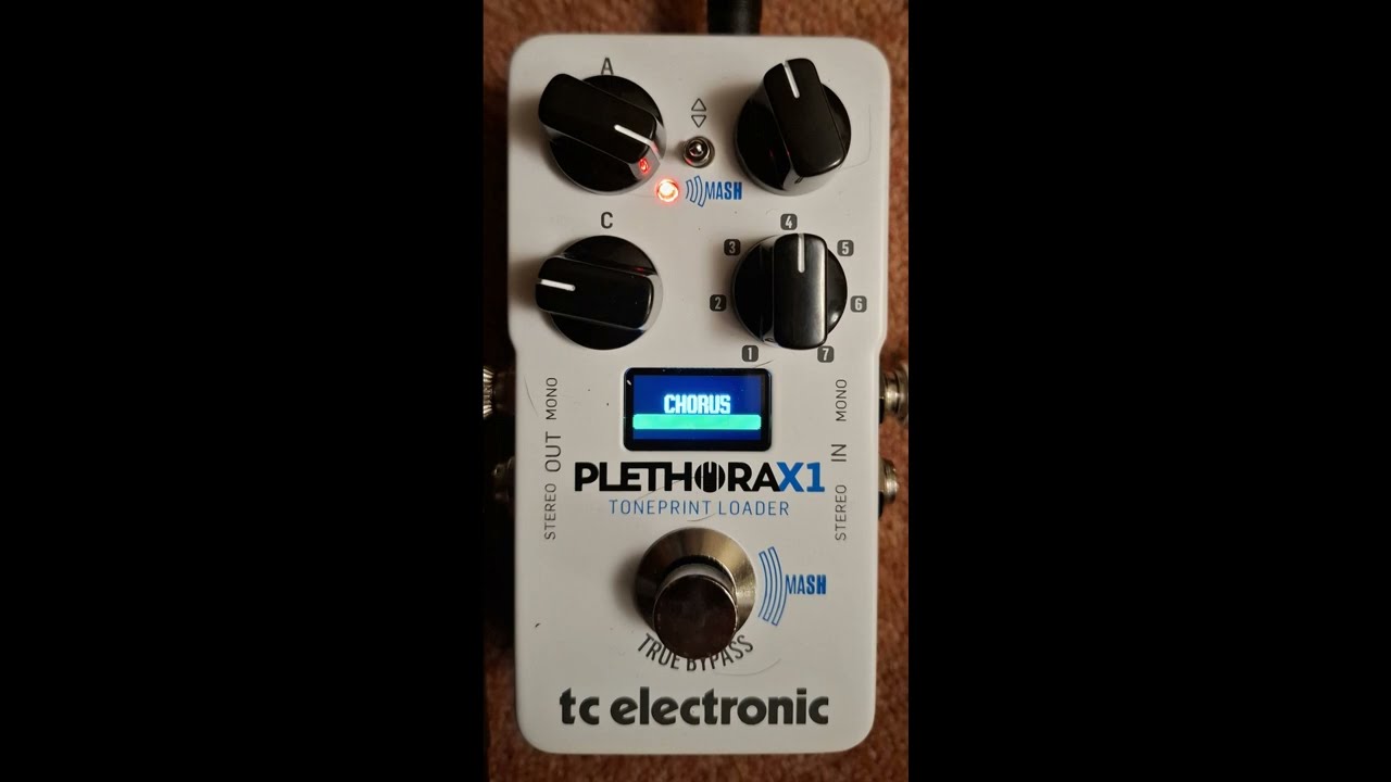 TC Electronic Plethora X1 factory presets on bass - almost straight from the box
