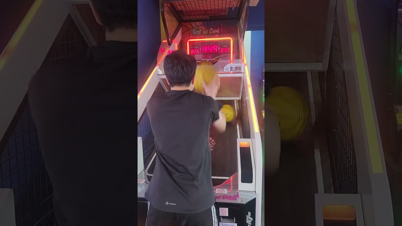 오락실농구게임 853점 신기록!!! #속초 #터미널오럭실