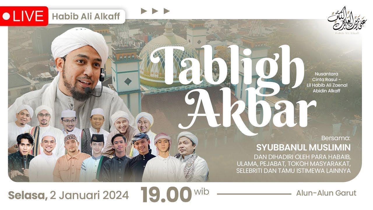 🔴[ LIVE ] TABLIGH AKBAR GARUT,  BERSAMA HABIB ALI ALKAFF & SYUBBANUL MUSLIMIN | MRBJ TV