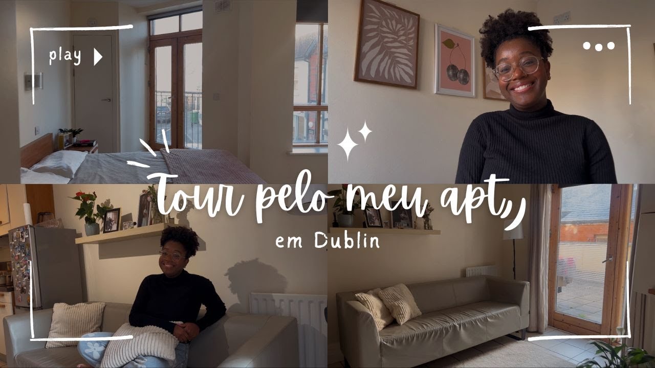 Tour pelo meu apartamento em Dublin, Irlanda + custos
