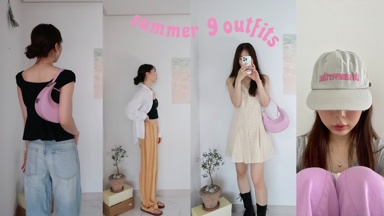 19 fashion items⑉🏝️ 데일리부터 휴가룩까지 요즘 입기 좋은 여름 룩북☀️ (여름 신발 추천, 시눈, 자라, 아르켓, 디네댓,,)