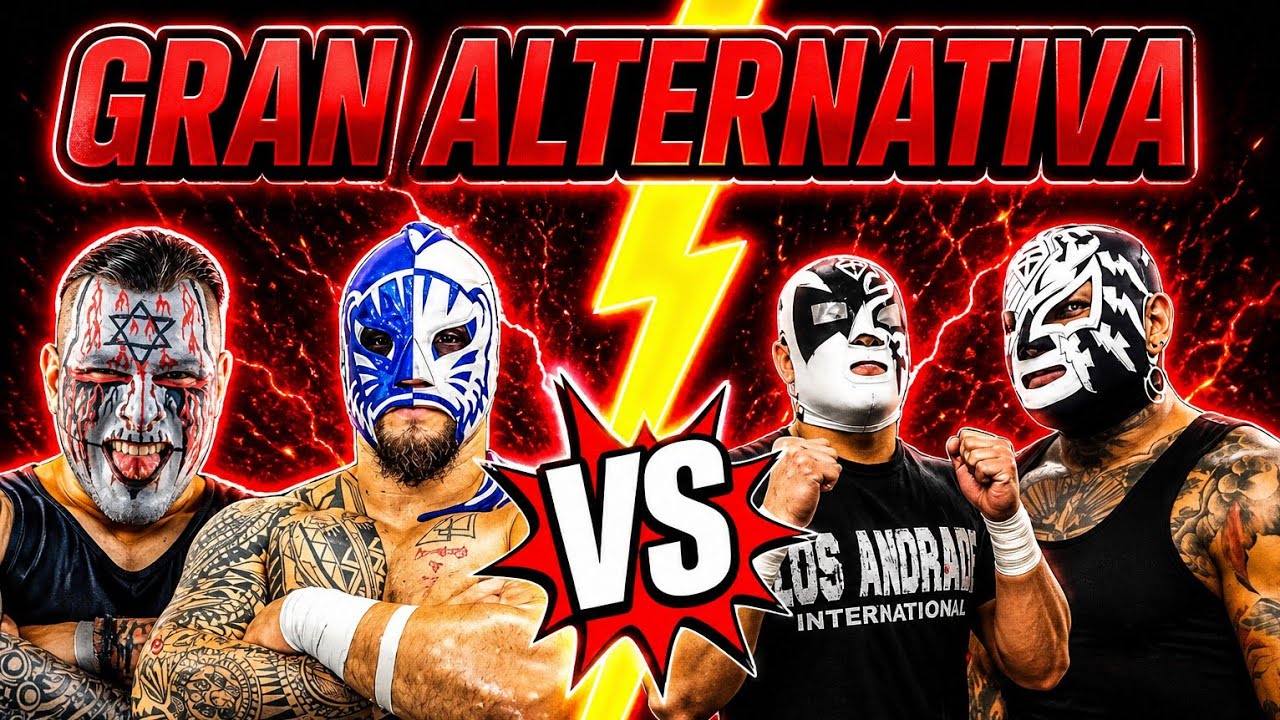 AKUMA, BLUE PANTHER JR VS ESPANTO JR, BRILLANTE JR///GRAN ALTERNATIVA 