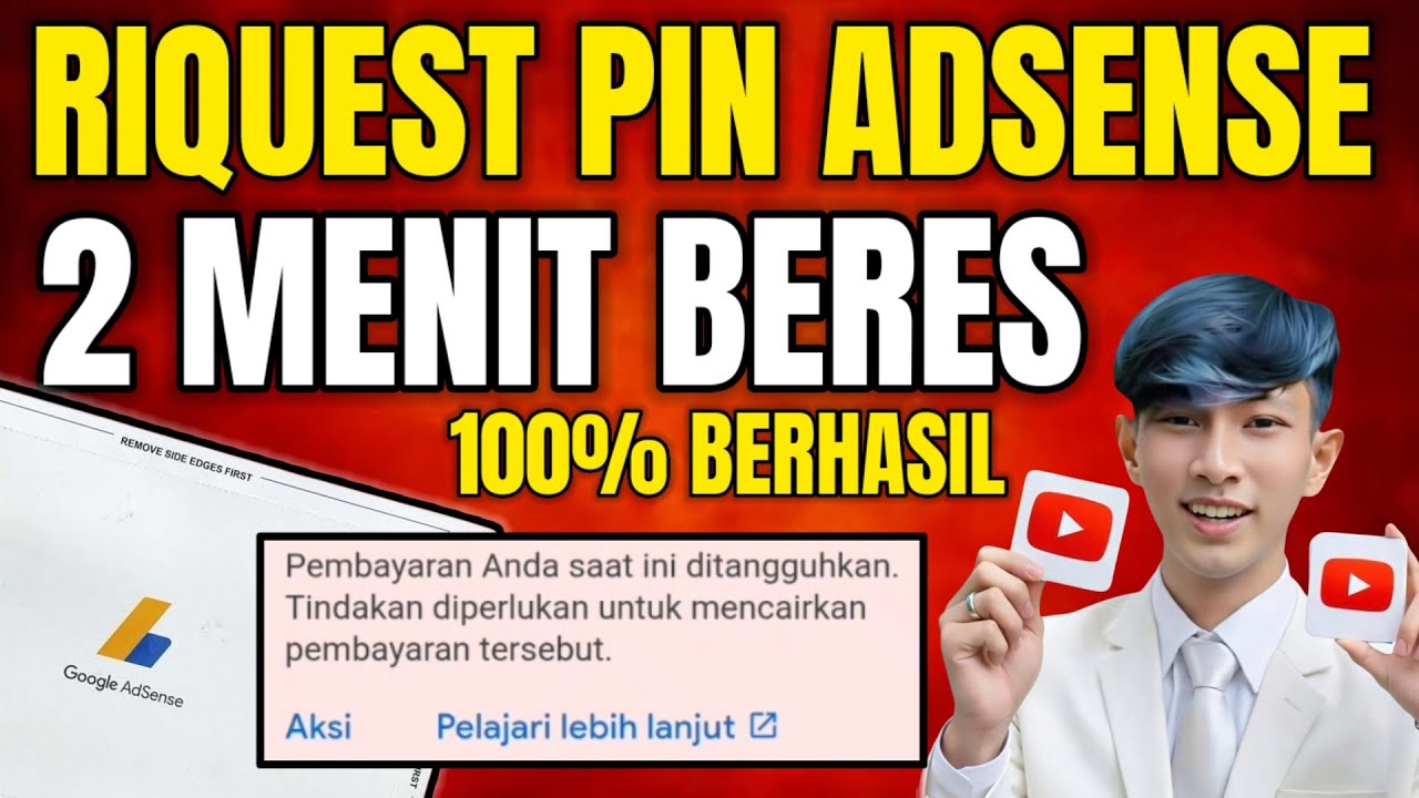 Cara riquest PIN adsense youtube Lewat HP | Solusi PIN ADSENSE Gak sampe Tujuan