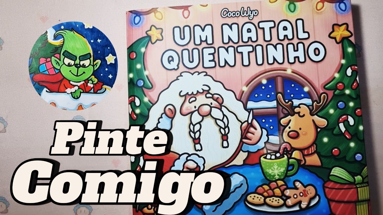 Pintando um Grinch no natal? | Livro de colorir: Um natal quentinho