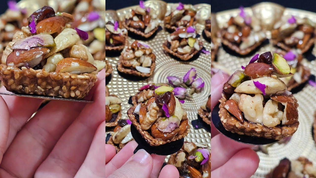 طويصات بالزنجلان والتمر 💥😍 بمداق النوغاتين مقرمشين ومعلكين ياسلام 😋❤️مع التمن والكمية وطرق الاحتفاض