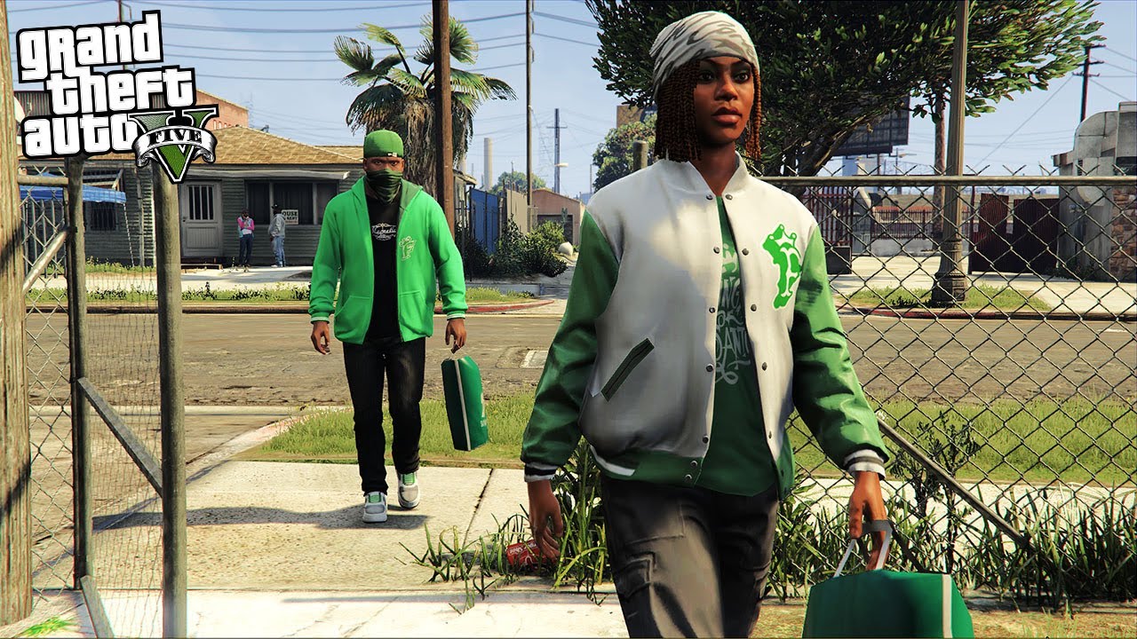 GTA 5 GANG LIFE MOD #58 - FRANKLIN AND FAMILES - PACKAGE PICKUP (GTA 5 MODS)