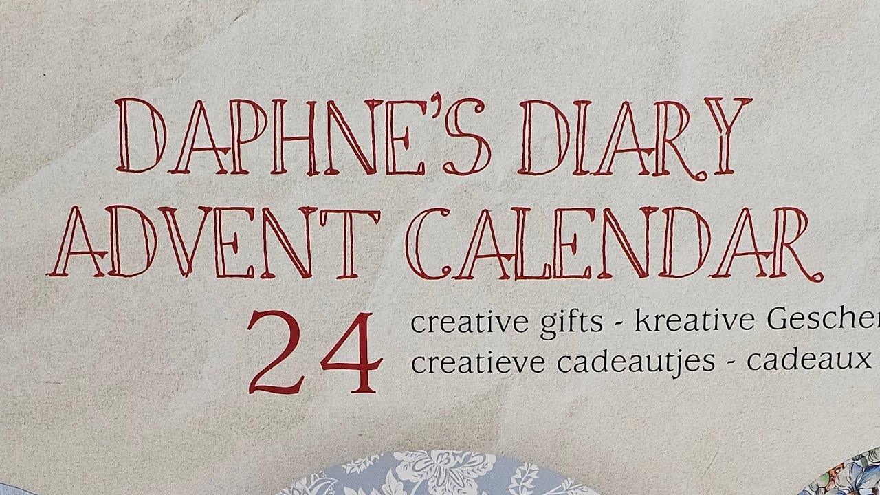 Daphne's Diary Advent Calendar Reveal - Day 19! #junkjournaling #adventcalendar #gifts