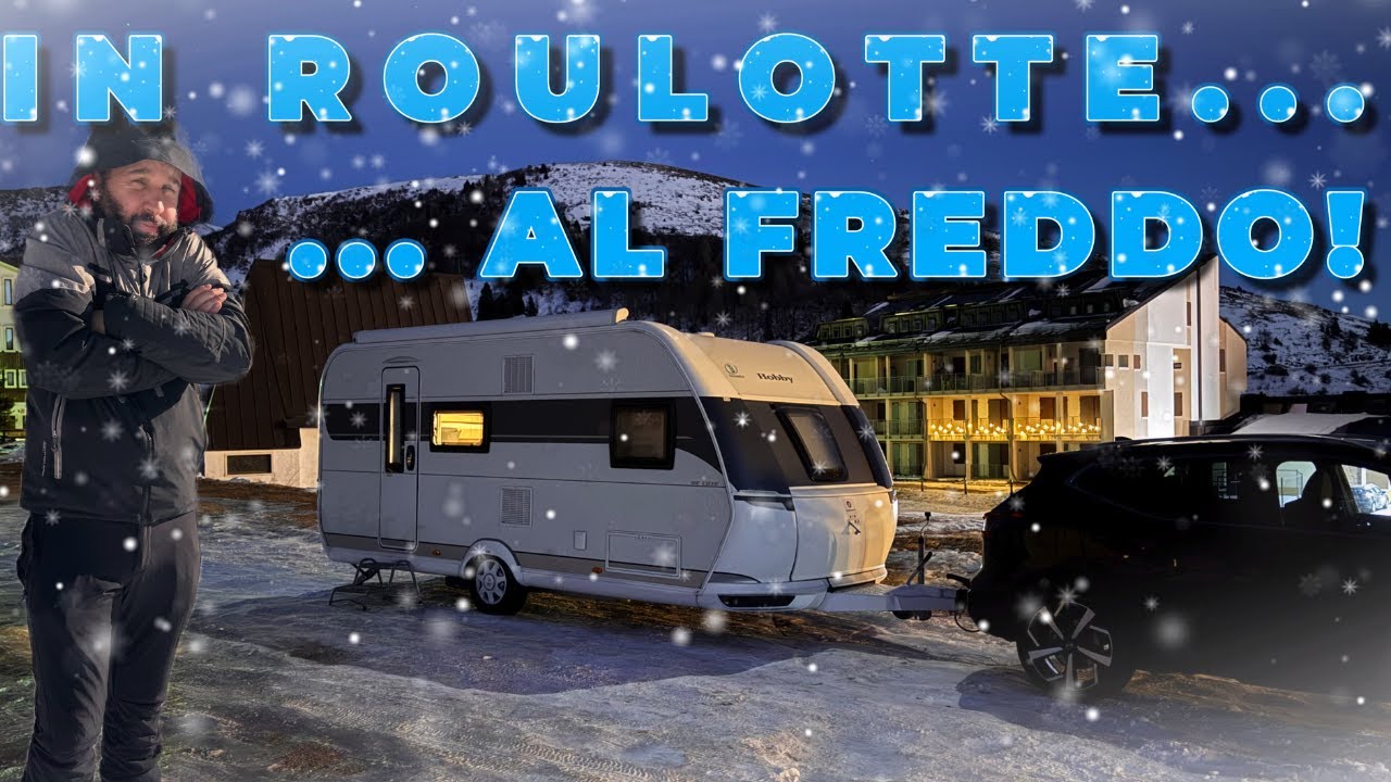 SOSTA LIBERA A 1500 MT A MALGA SAN GIORGIO 🏔️ CHE FREDDO IN ROULOTTE! ❄️