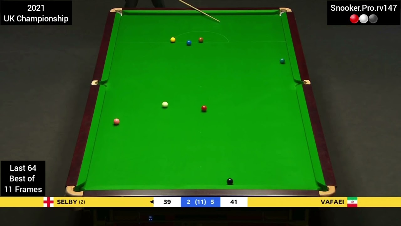 Hossein Vafaei v Mark Selby - 2021 UK Championship - Frame 8 - Snooker.Pro.rv147