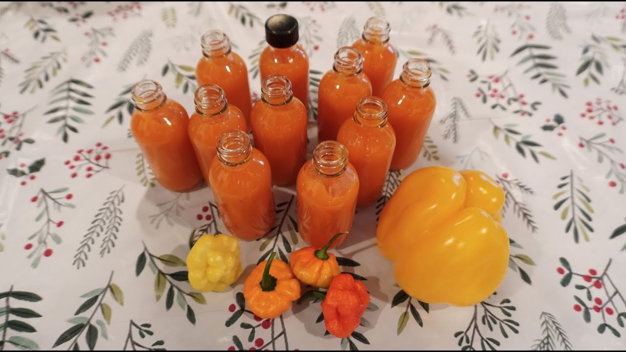 Making Hot Sauce Using Fresh Peppers From My Garden