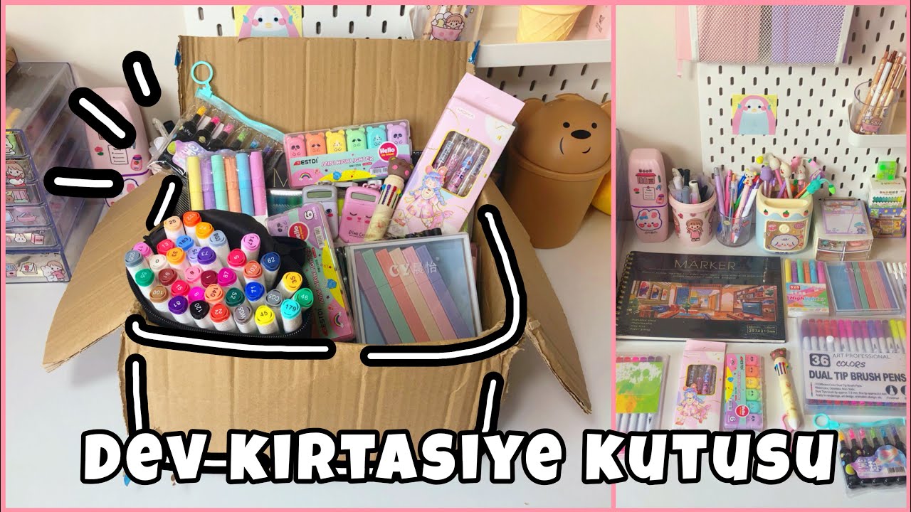 UYGUN FİYATLI DEV KIRTASİYE KUTUSU kore tarzı ürünler 🧚🏻