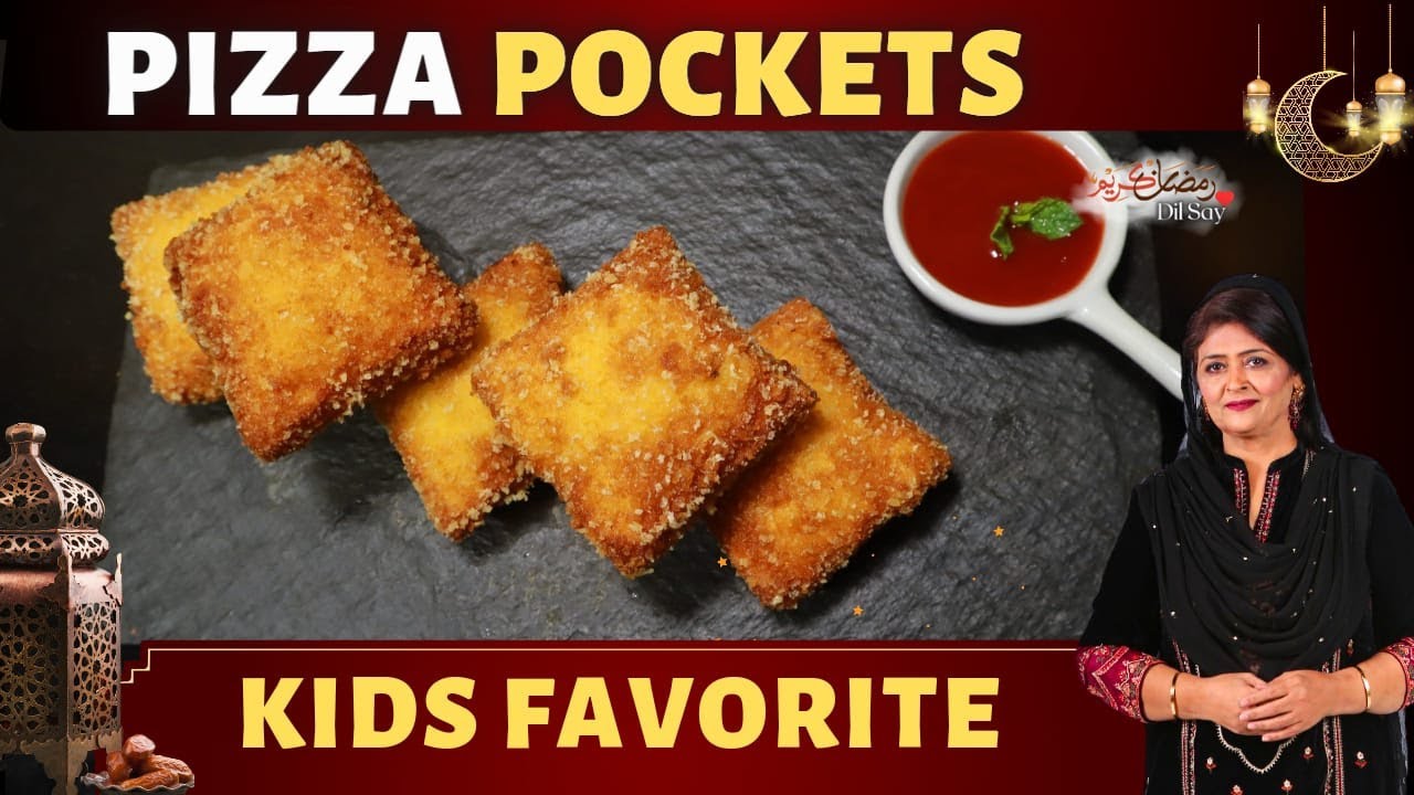 Pizza Pockets by  Samina Jalil #saminajalil #pakaodilsay #ramadandilsay
