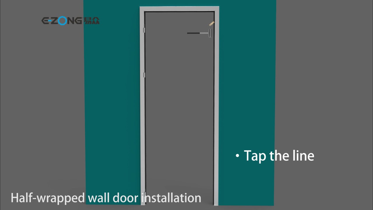 how to install hospital/cleanroom swing door ,wall door installation video#cleanroom #hospital #door