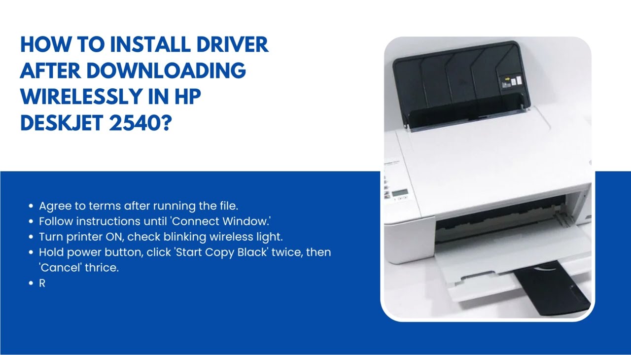 HP Deskjet 2540 Wireless Setup