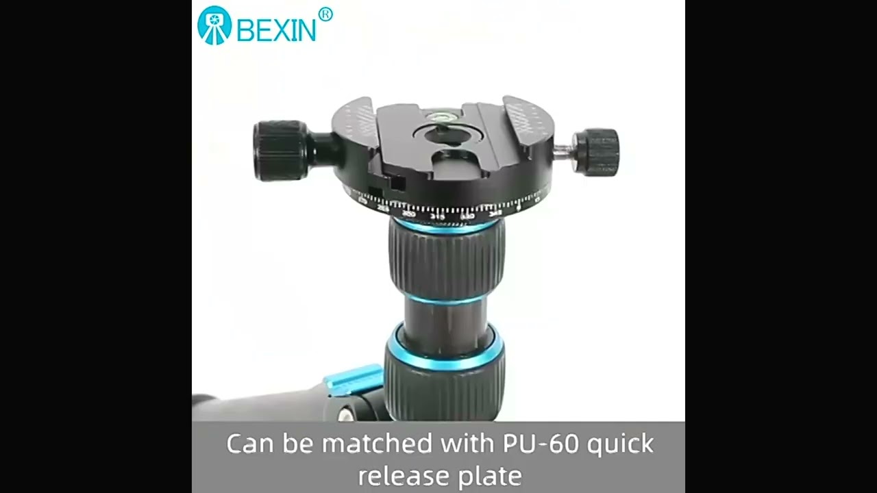 BEXIN QJ-08 360Â° Panoramic Rotating Quick Release Plate Clamp Tripod Head Universal DSLR - Buy now