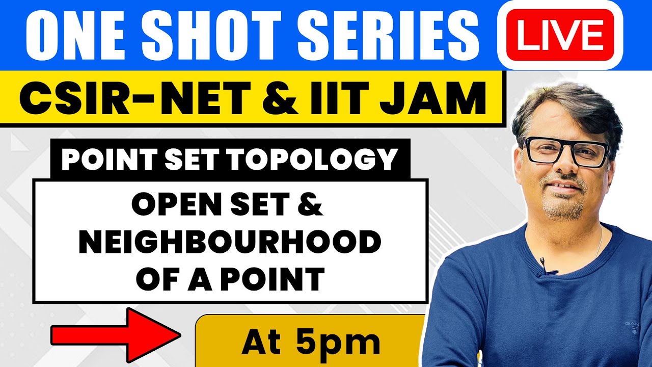Open Set & Neighbourhood of a Point| Point Set Topology in One Shot for CSIR NET & IIT JAM by GP Sir