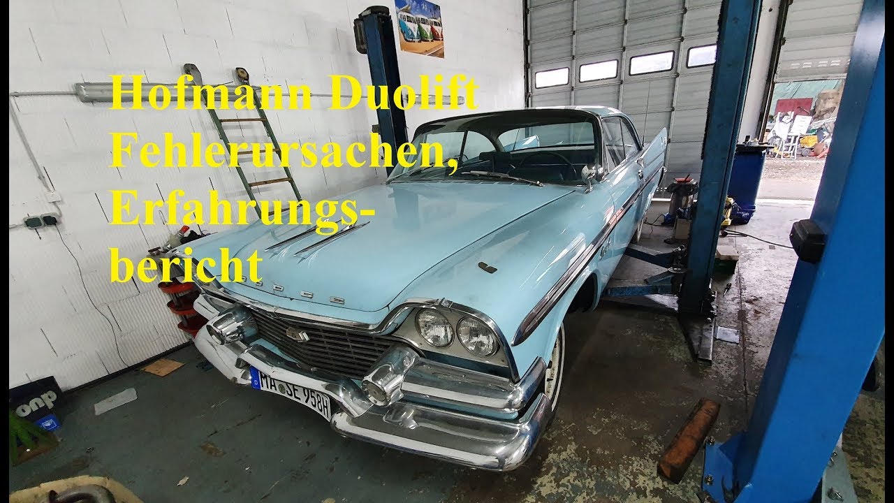 Warum funktioniert Hofmann Duolift Hebebühne nicht?