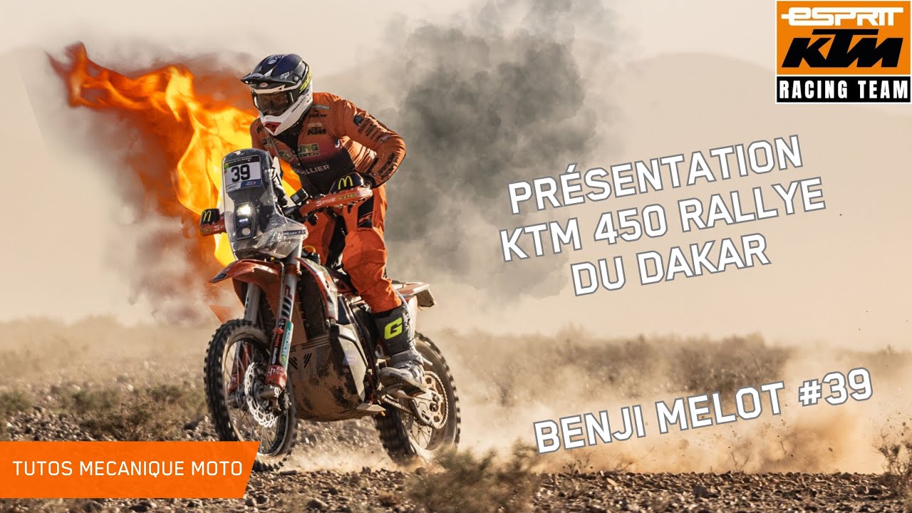 Tuto Mécanique Moto : Présentation de la KTM 450 Rallye de Benji Melot pour le Dakar 2024