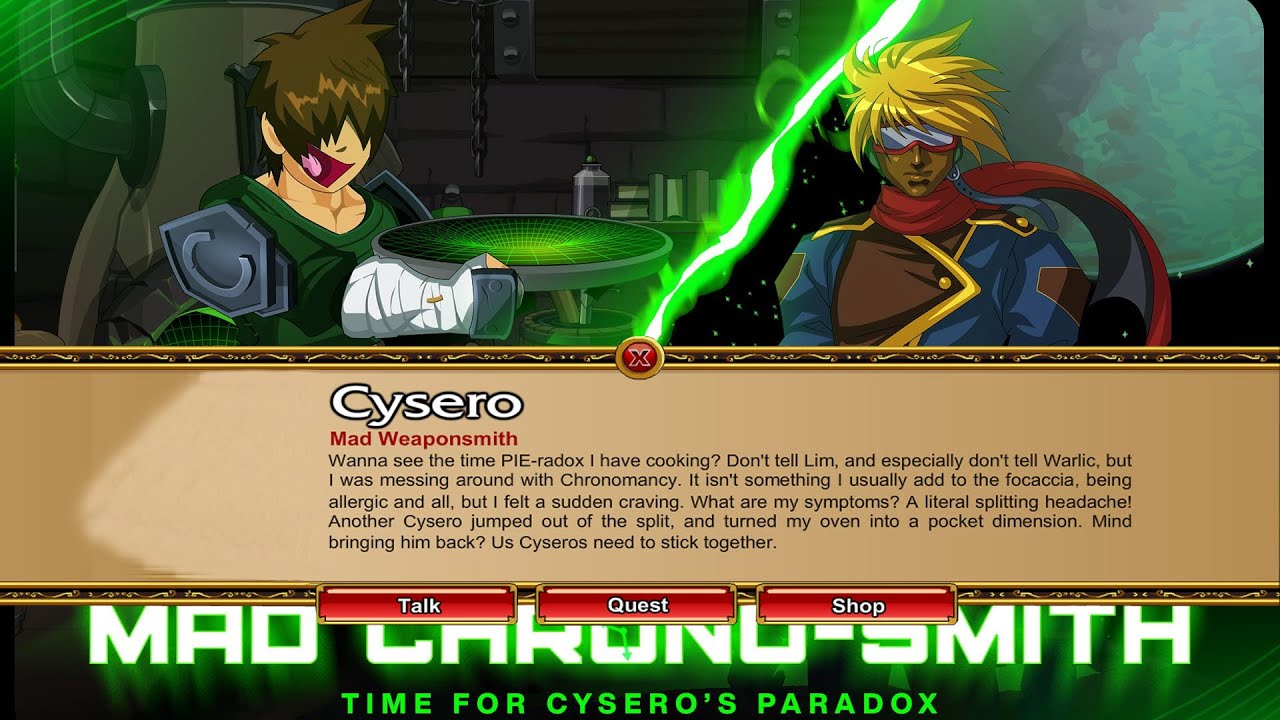 AQW NEW CYSEROLING QUEST l TEMPORAL SOCK FIBER /JOIN CYSEROPARADOX (MAD CHRONO-SMITH 2026)