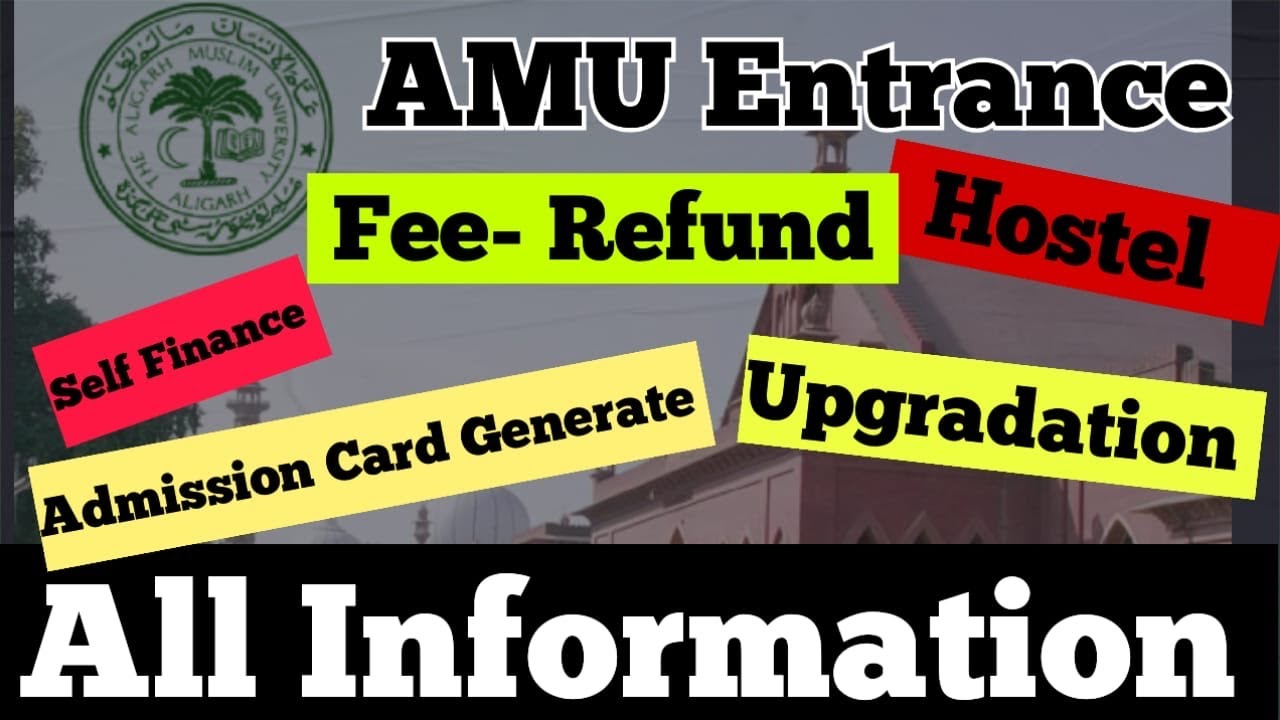 AMU 2026 Admission Process || Upgradation | Self Finance | Fee Refund | Hostel in AMU | #amuentrance