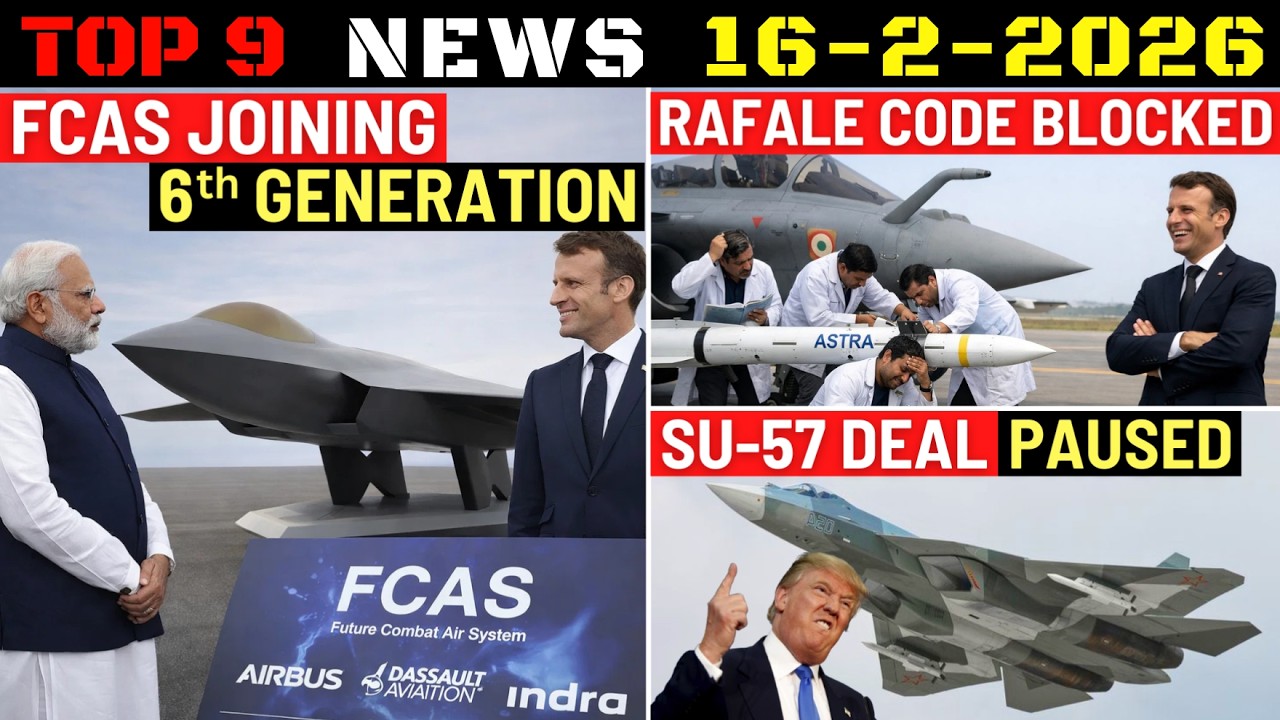 Indian Defence Updates : FCAS Joining, Rafale Code Blocked, Su-57E Deal Pause, Spice-1000 Big Order