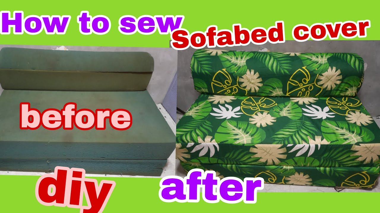 How to sew Sofa bed cover with zipper||step by step|Jasfelvlog