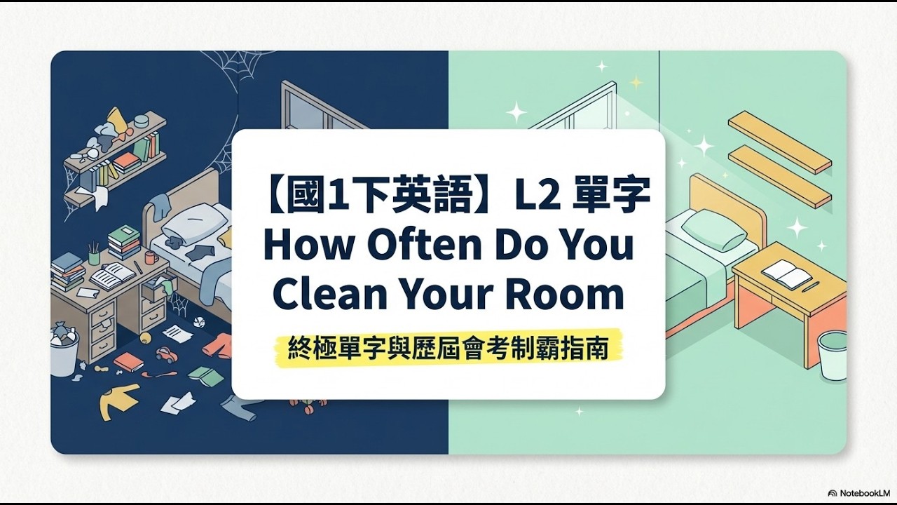 【國1下英語】L2 單字 How Often Do You Clean Your Room
