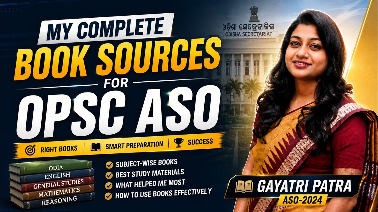 OPSC ASO Preparation: My Complete Book List 📚 | What I Actually Studied | Gayatri Patra