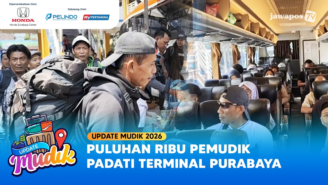 Puluhan Ribu Pemudik Padati Terminal Purabaya | Update Mudik