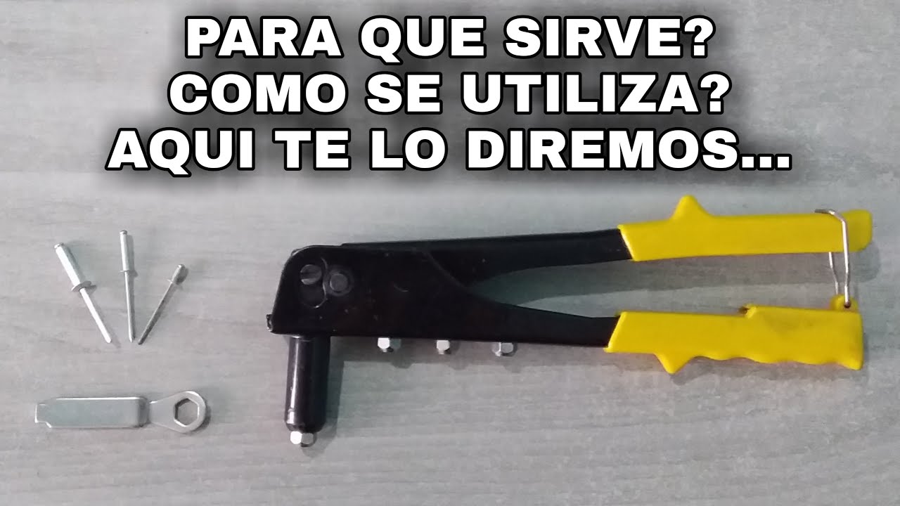 COMO USAR REMACHADORA MANUAL