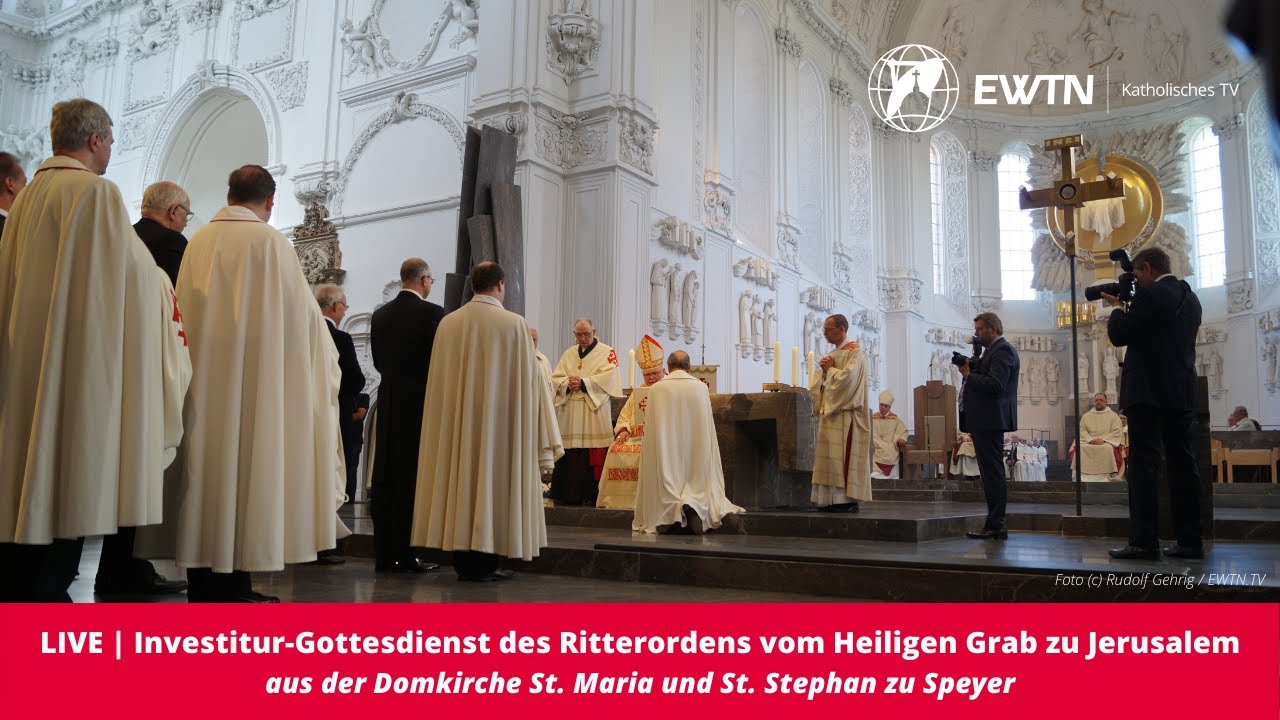LIVE | Investitur des Ritterordens vom Heiligen Grab zu Jerusalem aus dem Speyerer Dom