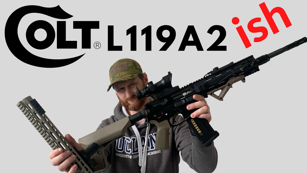 CONVERTING an M4 into an L119A2! Angry Gun L119A2 Build