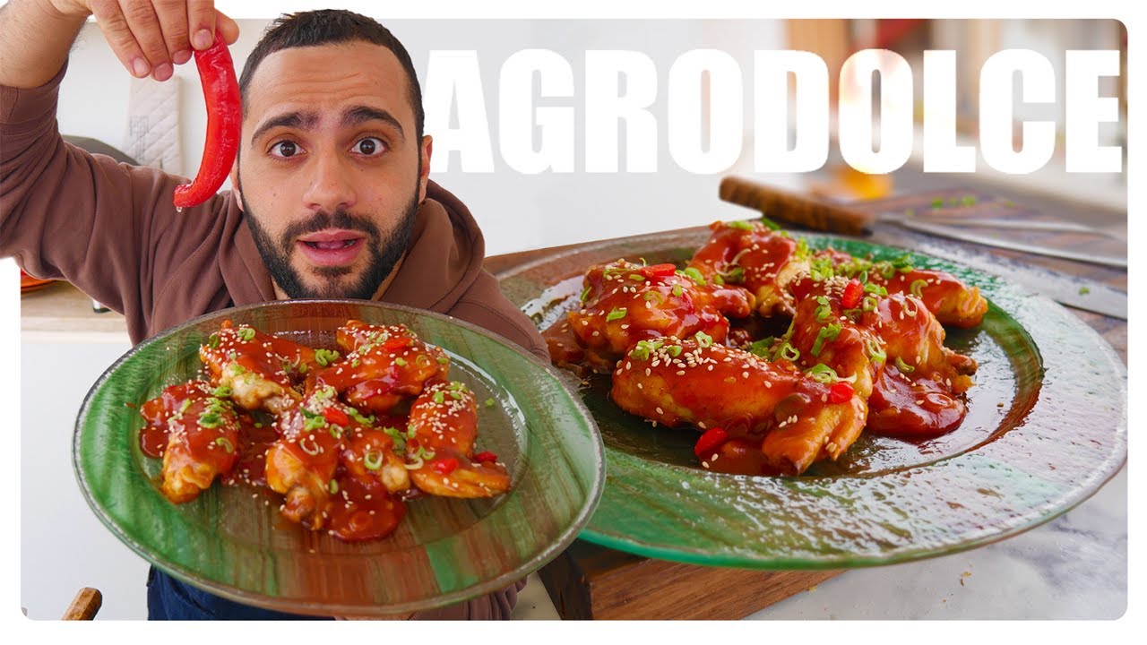 ALETTE DI POLLO IN SALSA AGRODOLCE🍗