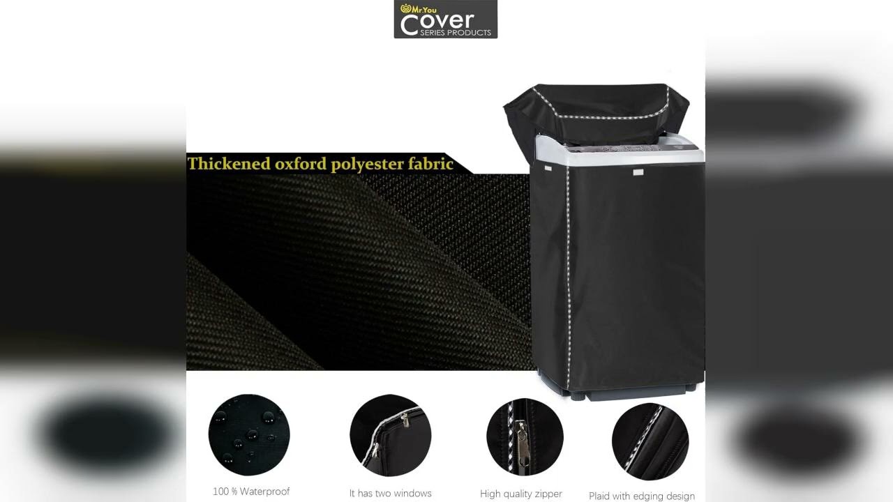 Review: Portable Washing Machine Cover,Top Load Washer Dryer Cover,Waterproof Full-Automatic/W...