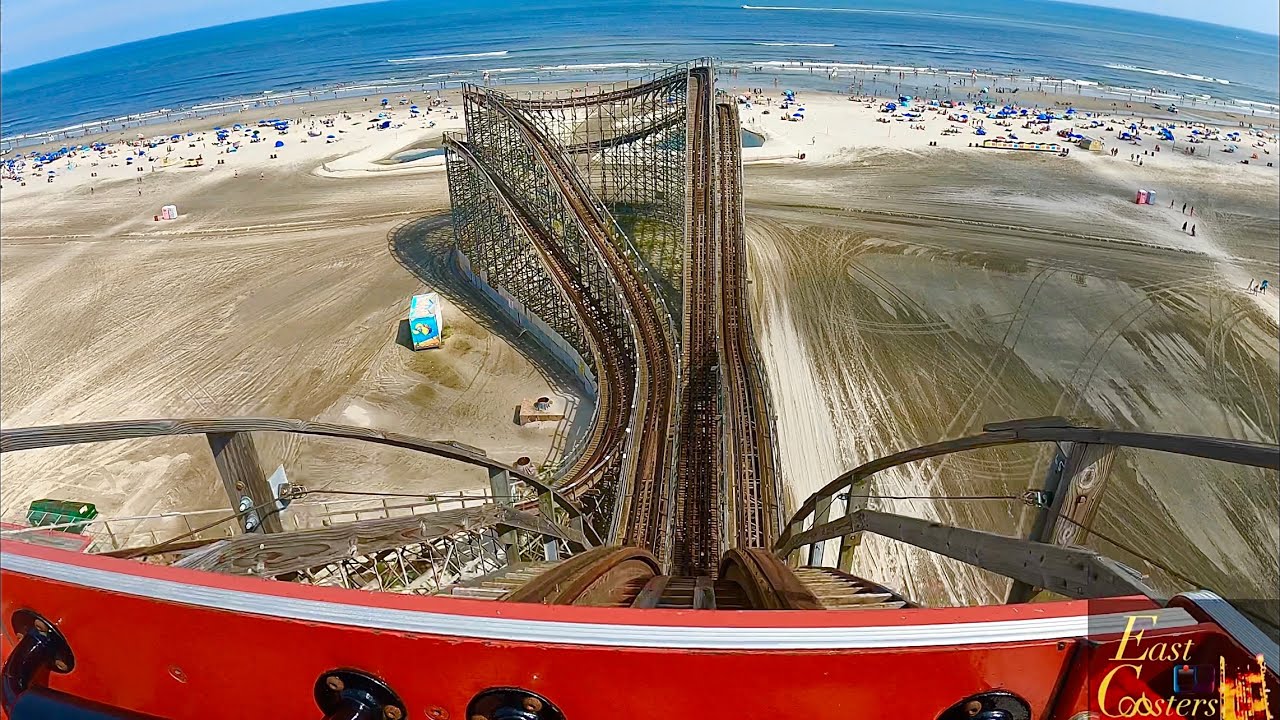 Great White POV 4K Front Row 60fps Morey's Piers Wildwood, NJ