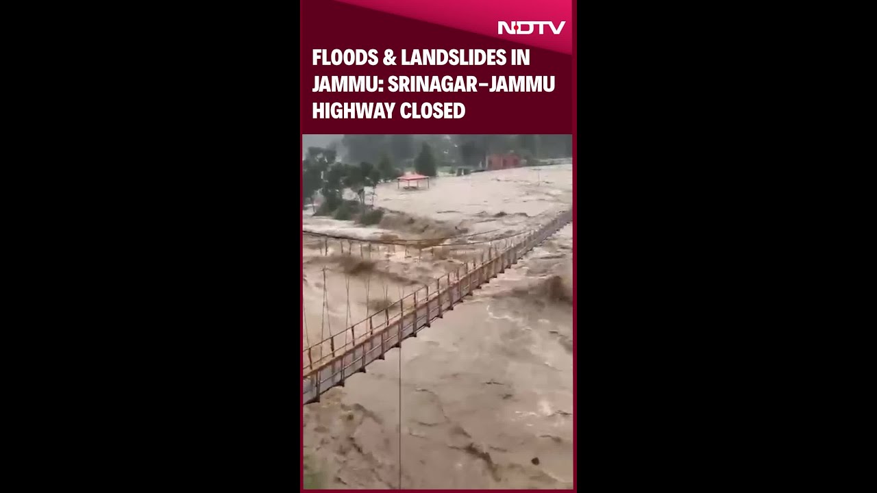 J&K News: Flood Alert Issued as Landslides Close Srinagar-Jammu Highway Amid Heavy Rains
